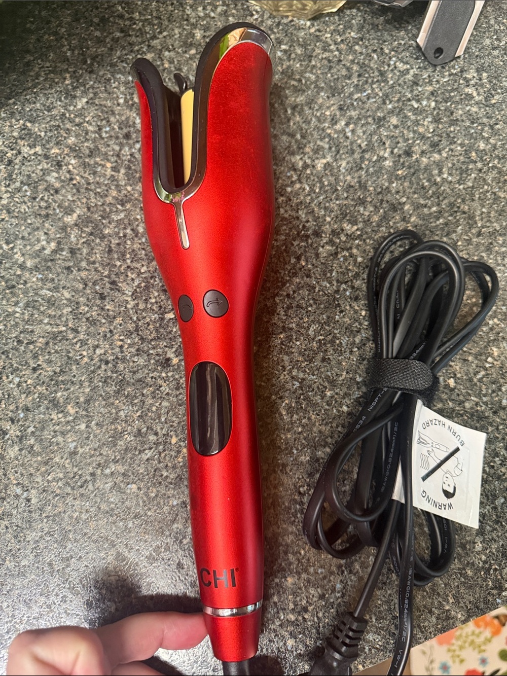 CHI Red Automatic Hair Curler